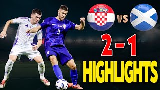 Croatia vs Scotland A Thrilling 21 Victory for the Croats [upl. by Novahs48]