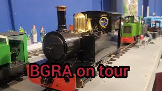 BGRA on tour 16mm scale live steam at the Wirksworth model railway exhibition 9112024 [upl. by Ynnavoig]