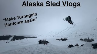 HUGE snowmobile jumps Turnagain Pass Alaska [upl. by Sennahoj360]