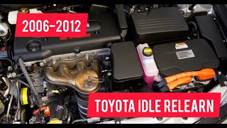 20062012 Toyota Idle Relearn Procedure [upl. by Nicolle251]