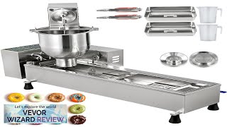 VEVOR 110V Commercial Automatic Donut Making Machine Single Row Auto Doughnut Maker Review [upl. by Isborne]