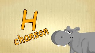 apprendre le français pour les petit  lettre quotH chansonquot  alphabet en francais chanson [upl. by Loralyn]