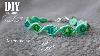 Makrama  Jak zrobić bransoletkę Macramé bracelet DIY tutorial Pulsera de macramé [upl. by Misaq]