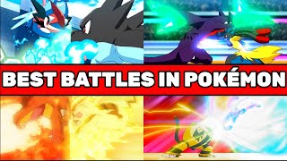 Top 10 best battles of Pokémon  Best fights in pokemon  Hindi [upl. by Noskcire]