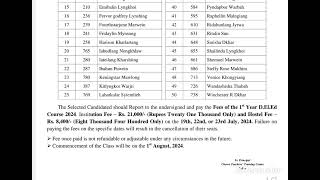 CTTC Sohra selected candidates 2024 2026 [upl. by Anialem]