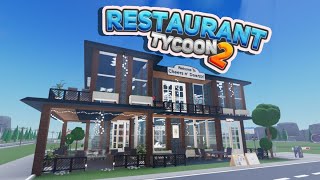 Restaurant Tycoon 2  Modern Restaurant Tutorial  Roblox [upl. by Witherspoon]