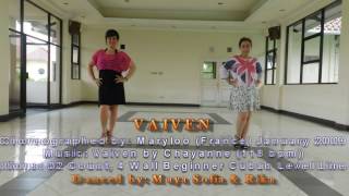 Line Dance  Vaiven Maryloo [upl. by Aivartal867]