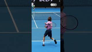 Forehand Compilation  Andrey Rublev Slow Motion Back View 2 Shorts [upl. by Francesco]