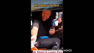 Mr Beast in india with Logan paul [upl. by Schober]