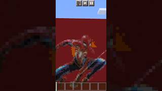 spider man pixel art in Minecraft 😁minecraft shortfeed shorts [upl. by Sarad475]