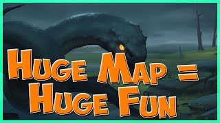 Huge Map  Huge Fun  Snake clan in 4v4  Northgard [upl. by Scevor]