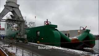 4 ships from Bourbon Offshore at Orskov Shipyard [upl. by Irret]