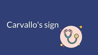 carvallos sign  Clinical Sign  Differentiation tricuspid and mitral regurgitation  medCampus [upl. by Halla670]