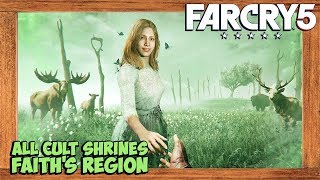 Far Cry 5 All Cult Shrines Locations Faiths Region False Idols Side Quest [upl. by Delanty]