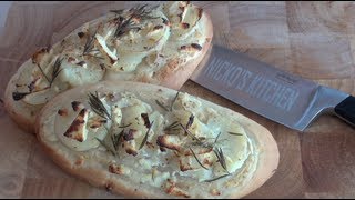 POTATO PIZZA FLATBREADS  Nickos Kitchen [upl. by Bailar]