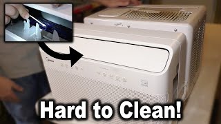 How to Clean a Moldy Midea UShaped AC Air Conditioner  NOT EASY [upl. by Hammer329]