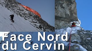 1 Face Nord du Cervin Cervino Matterhorn Voie Franz et Toni Schmid alpinisme montagne [upl. by Koch]