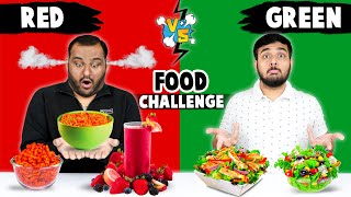 RED VS GREEN FOOD EATING CHALLENGE  Epic Food Eating Competition  Food Challenge  Viwa Food World [upl. by Ertemed525]