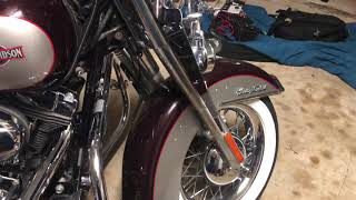 Steelhorse platinum st600 on my 2007 HARLEY DAVIDSON heritage classic softail flstc [upl. by Benyamin]