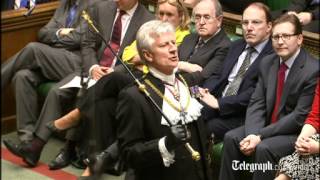 Dennis Skinner heckles Black Rod before Queens Speech [upl. by Auos]