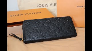 Louis Vuitton Empreinte Zippy Wallet Unboxing [upl. by Ahsenal]