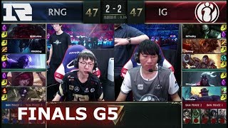 iG vs RNG  Game 5  Grand Finals S8 LPL Summer 2018  Invictus Gaming vs Royal Never Give Up G5 [upl. by Nnylesor]