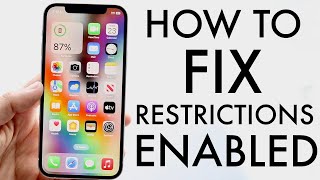 How To FIX Restrictions Enabled On iPhone 2024 [upl. by Ojyma]