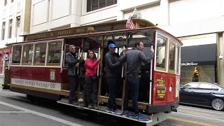 PowellHyde Cable Car 11  Powell St amp Sutter St San Francisco California [upl. by Leesa]