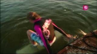 Wakeboarden achter een Sloep [upl. by Akimad]