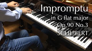 Schubert  Impromptu in G flat major Op 90 No 3  pianomaedful [upl. by Dygal]