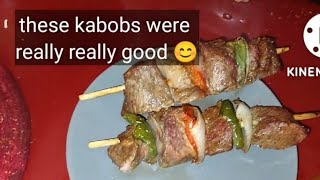 Beef Kabobs cooked in Air Fryer [upl. by Barbaresi]