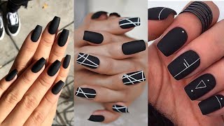 60 IDÉES D’ONGLES NOIR DÉCORATION NAILS TENDANCE 2021 Nail Art 16 [upl. by Abehs624]