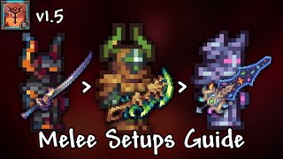 Melee Loadouts Guide  Terraria Calamity 15 Draedon Update [upl. by Blinni]