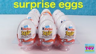 Kinder Surprise Eggs Chocolate Kinder Joy Hidden Toy Opening  PSToyReviews [upl. by Nerred712]