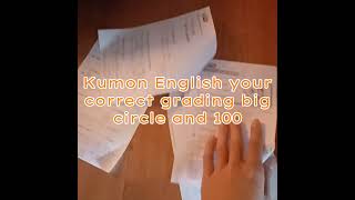 Kumon English grading [upl. by Kalam]