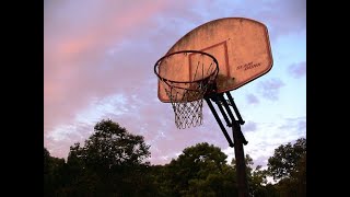 how to dunk at an outdoor court simplified [upl. by Ardnuhsal]