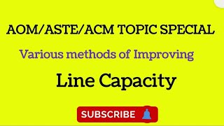 Line Capacity how to improve Aom syllabus withwithout incurring expenditure Operating Manual Rly Bo [upl. by Damicke]