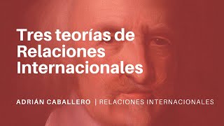 Tres TEORÍAS de RELACIONES INTERNACIONALES [upl. by Halbert]