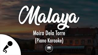 Malaya Moira Dela Torre Piano Karaoke [upl. by Ramej]