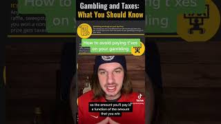 How to avoid paying gambling taxes [upl. by Michon671]