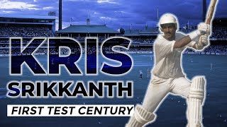 Kris Srikkanth smashes first Test century in explosive style  From the Vault [upl. by Huai]