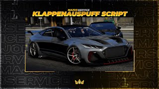 ESXFiveM Exhaust  Klappenauspuff Script  msklappenauspuff MajorService FiveM Script [upl. by Arahk]