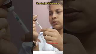 How to give intradermal injectionBCG vaccinationHow to give BCG vaccinebcgchildchildcare [upl. by Rubin]