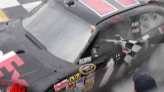 Hamlin Wins Raindelayed Martinsville Race [upl. by Nisaj]