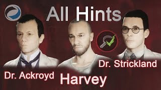 All hints for Dr Ackroyd Dr Strickland amp Harvey Fiddick  Vampyr [upl. by Camila]