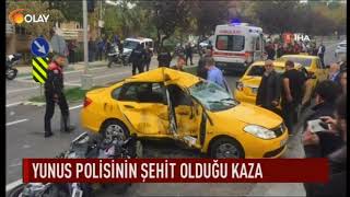 Yunus polisinin şehit olduğu kaza [upl. by Ennovehc]