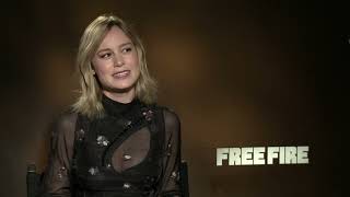 Free Fire Interviews  Brie Larson Sam Riley Sharlto Copley Armie Hammer and Ben Wheatley [upl. by Adalai]