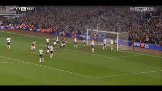 West Ham United vs Manchester United Winston Reid Goal 32Premier League 2016 [upl. by Landers]