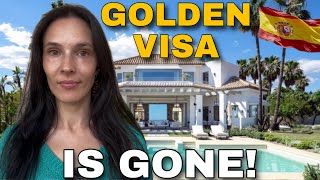 Spain Update GOLDEN VISA is Gone [upl. by Ahseihs]