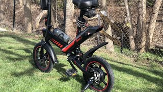 Electric Bicycle Sailnovo 14 Folding E Bike Review FAST FAST FAST [upl. by Einahpetse]